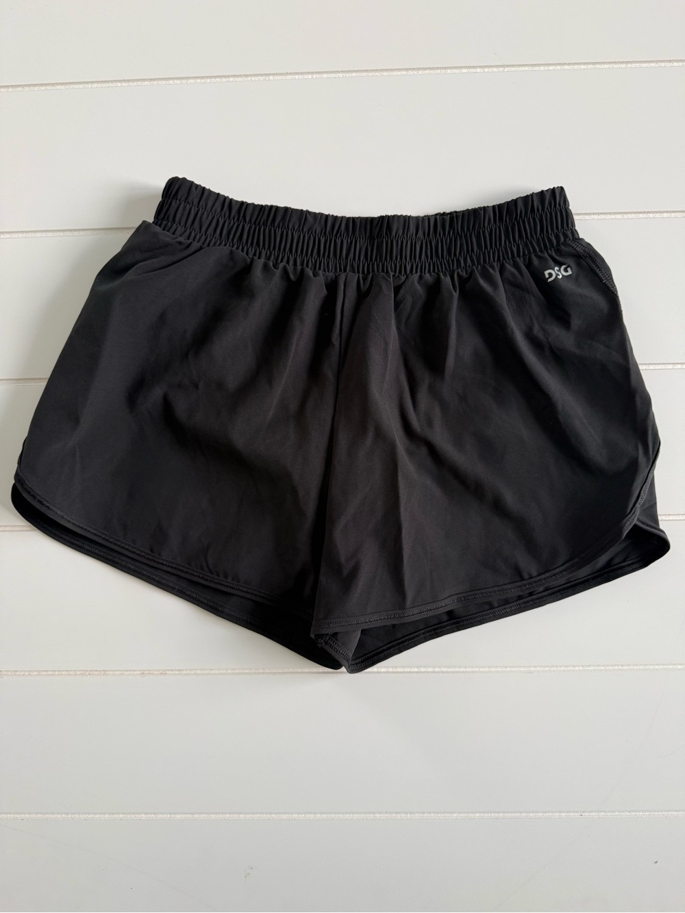 DSG Black Girls' Athletic Running Shorts